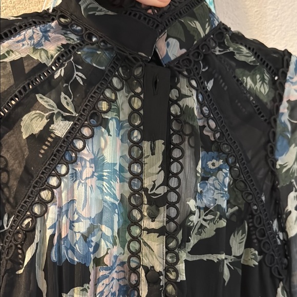 ASOS Floral Black Dress 4 - Picture 6 of 13